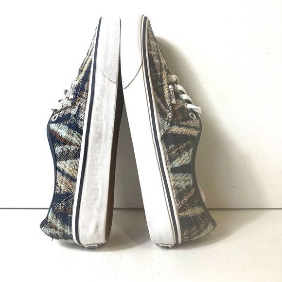 VANS Off The Wall Womens 9.5 Diagonal Stripes Low Top Sneaker Skate Shoe Lace Up - Picture 5 of 11